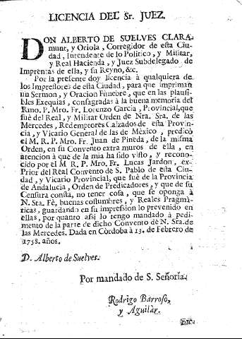 Licencia del Sr. Juez