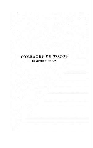 Combates de toros en España y Francia