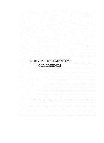 Nuevos documentos colombinos