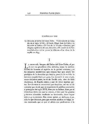Capítulo VIII. La devoción al Señor del Gran Poder...
