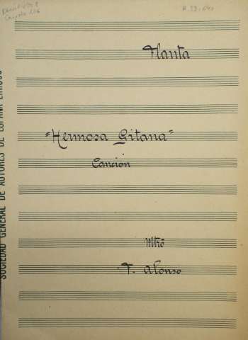 Hermosa gitana. Flauta