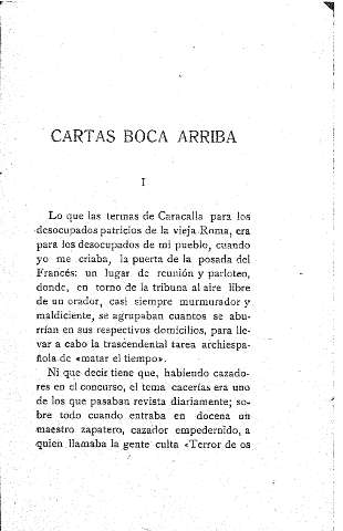 Cartas boca arriba
