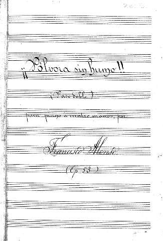 ¡¡Pólvora sin humo!! (pasdoble) para piano a cuatro manos, por Francisco Alonso (op. 53)