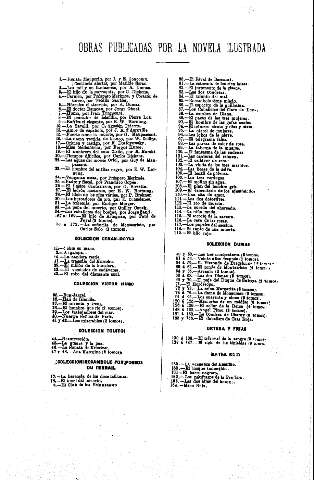 Obras publicadas por La Novela Ilustrada