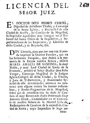 Licencia del señor juez