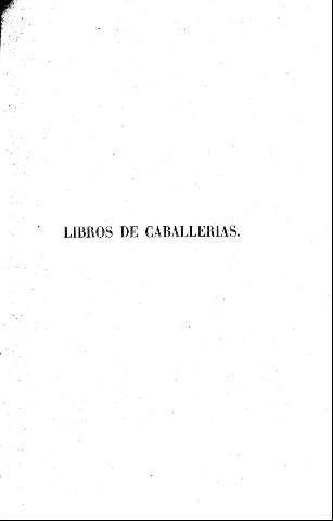 Libros de Caballerías