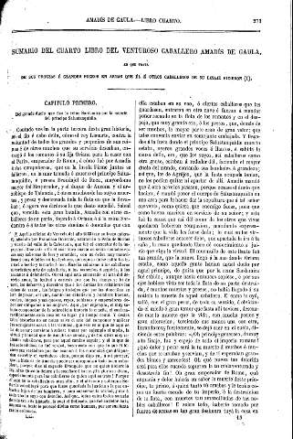 Sumario del Cuarto Libro de venturoso Caballero Amadís de Gaula