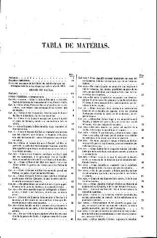 Tabla de materias