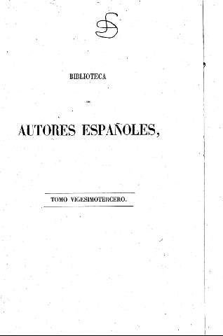 Biblioteca de Autores Españoles, tomo vigesimo tercero