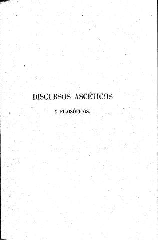 Dicursos ascéticos y filosóficos