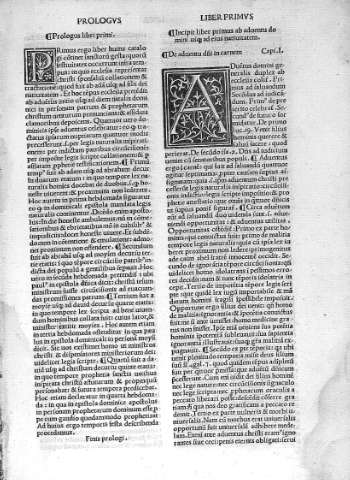 Prologus libri primi y Liber Primus