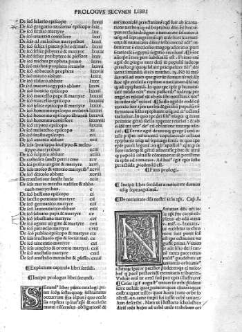 Prologus libri secundus y Liber Secundus