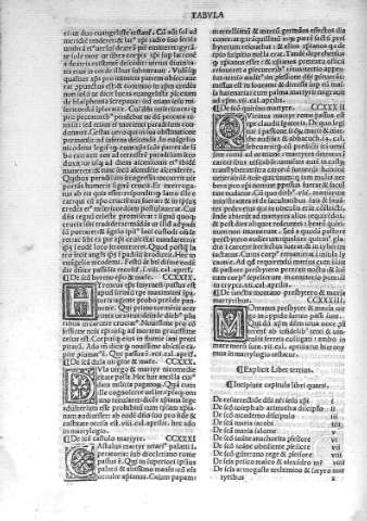 Liber Quartus y Tabula libri quarti