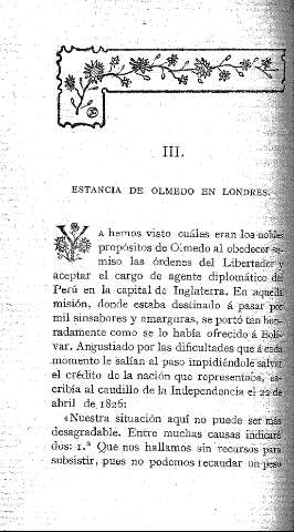 III. Estancia de Olmedo en Londres