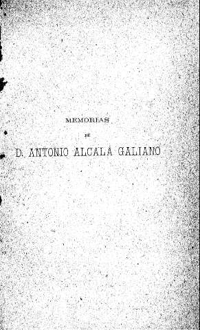 Memorias de D. Antonio Alcalá Galiano