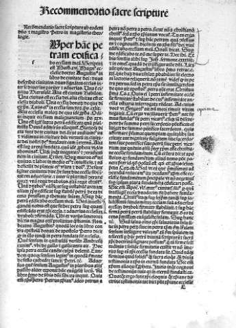 [Recommendatio sacre scripture] E