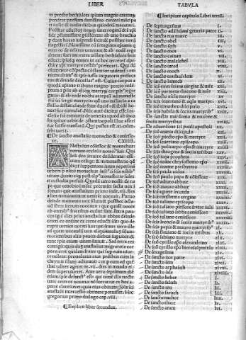 Liber Tertius y Tabula libri tertii