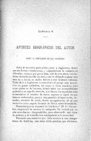 Apéndice A - Apuntes biográficos del autor, desde la terminación de las 