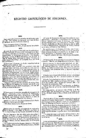 Registro cronológico de ediciones