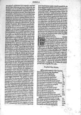 Liber Septimus y Tabula libri septimi