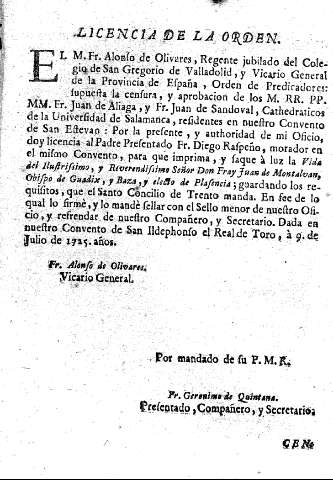 Licencia de la Orden