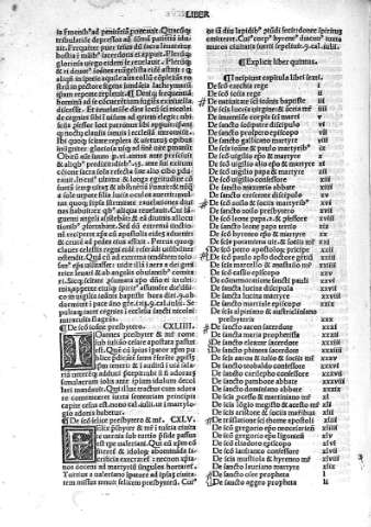 Liber Sextus y Tabula libri sexti