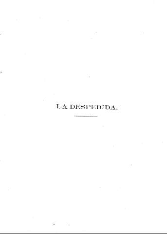 La despedida