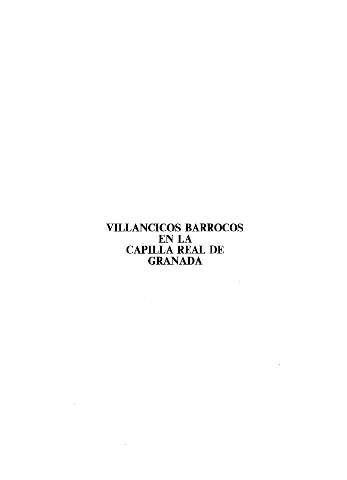 Villancicos barrocos en la Capilla Real de Granada