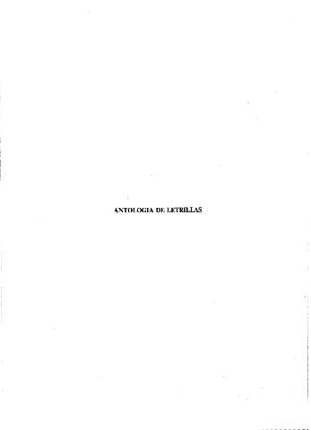 Antologia de letrillas