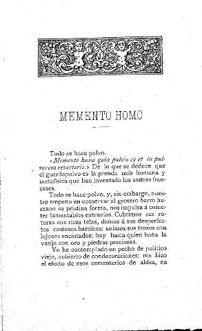 Memento Homo