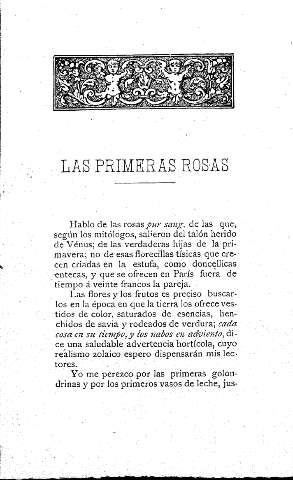 Las primeras rosas