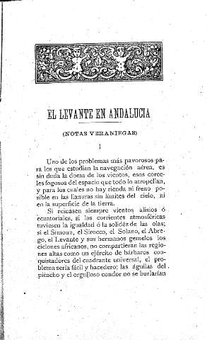 El levante en Andalucía