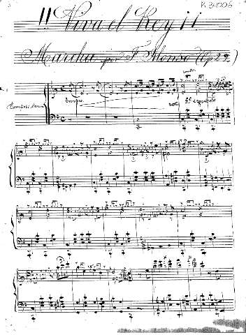 !! Viva el Rey ¡¡ Marcha por F. Alonso (op. 29)