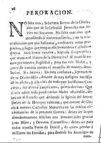 Peroracion