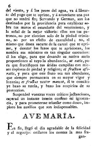 Ave María.