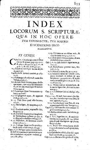 Index locorum S. Scripturae, quae in hoc opere...