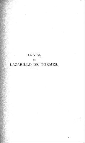 La vida de Lazarillo de Tormes