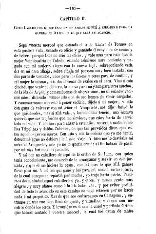 Como Lázaro por importunación de amigos se fué á embarcar para la guerra de Arjel, y lo que allá le acaeció.