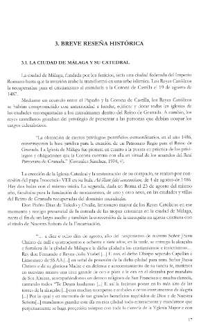 3. Breve reseña histórica. 3.1. La ciudad de Málaga y su catedral