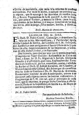 Licencia del Sr. Juez