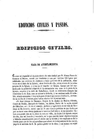 Edificios civiles y paseos