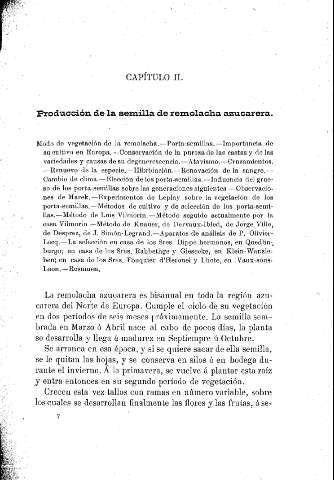Capítulo II. Producción de la semilla de remolacha azucarera