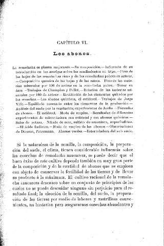 Capítulo VI. Los abonos