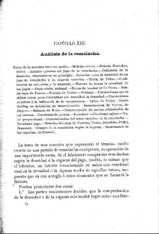 Capítulo XIII. Análisis de la remolacha
