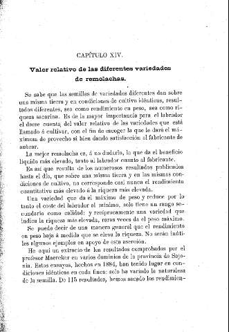 Capítulo XIV. Valor relativo de las diferentes variedades de remolachas