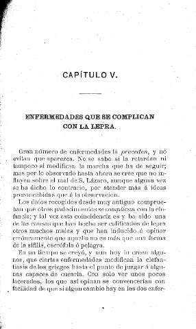 Capítulo V. Enfermedades que se complican con la lepra