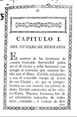 Capitulo I. Del numero de hermanos.