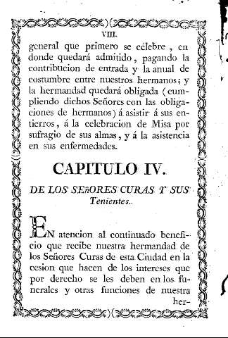 Capitulo IV. De los señores curas y sus tenientes.