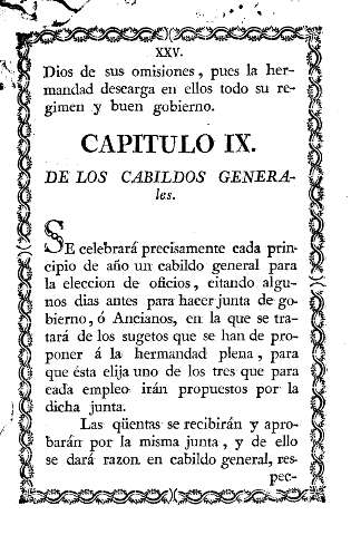 Capitulo IX. De los cabildos generales.