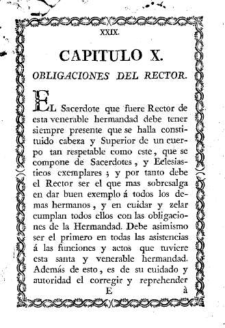 Capitulo X. Obligaciones del rector.